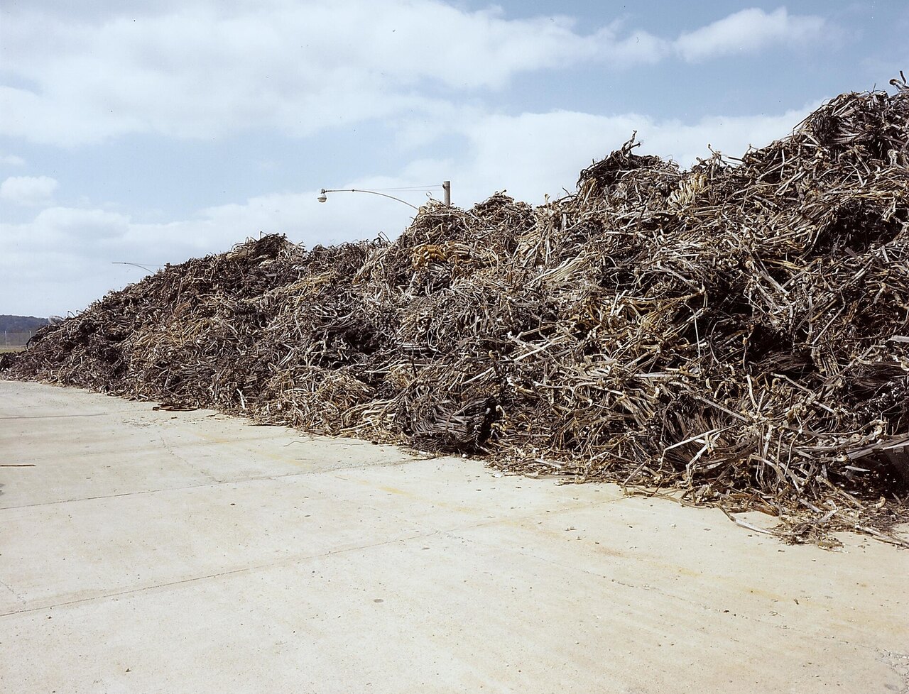 Close-up of clean sorted copper wire scrap